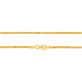 22K Gold Lite Disco Chain - 18"